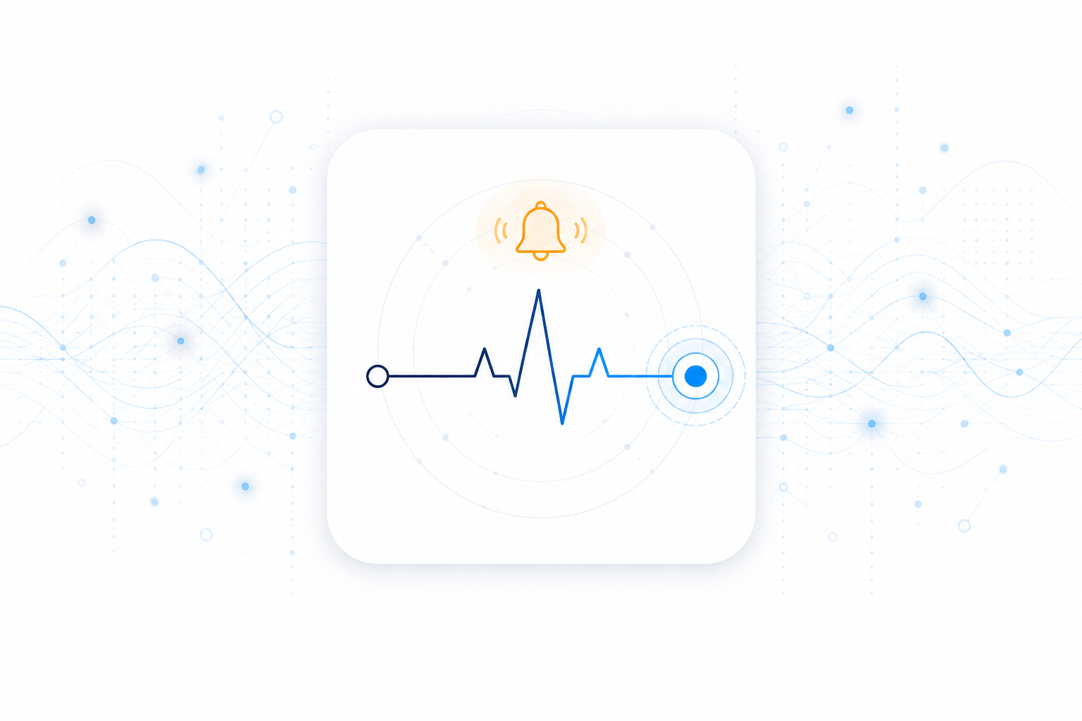 Monitoring pulse line with alert bell